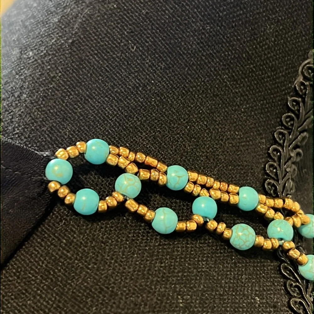 Marciano turquoise stone embellished top - Picture 6 of 6